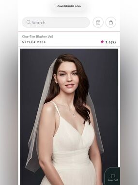 One-Tier Blusher Veil